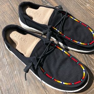 Custom Beaded Hey Dudes Size 8